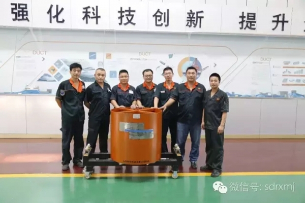 標(biāo)準(zhǔn)模塊化相控陣試塊及支架組裝成功